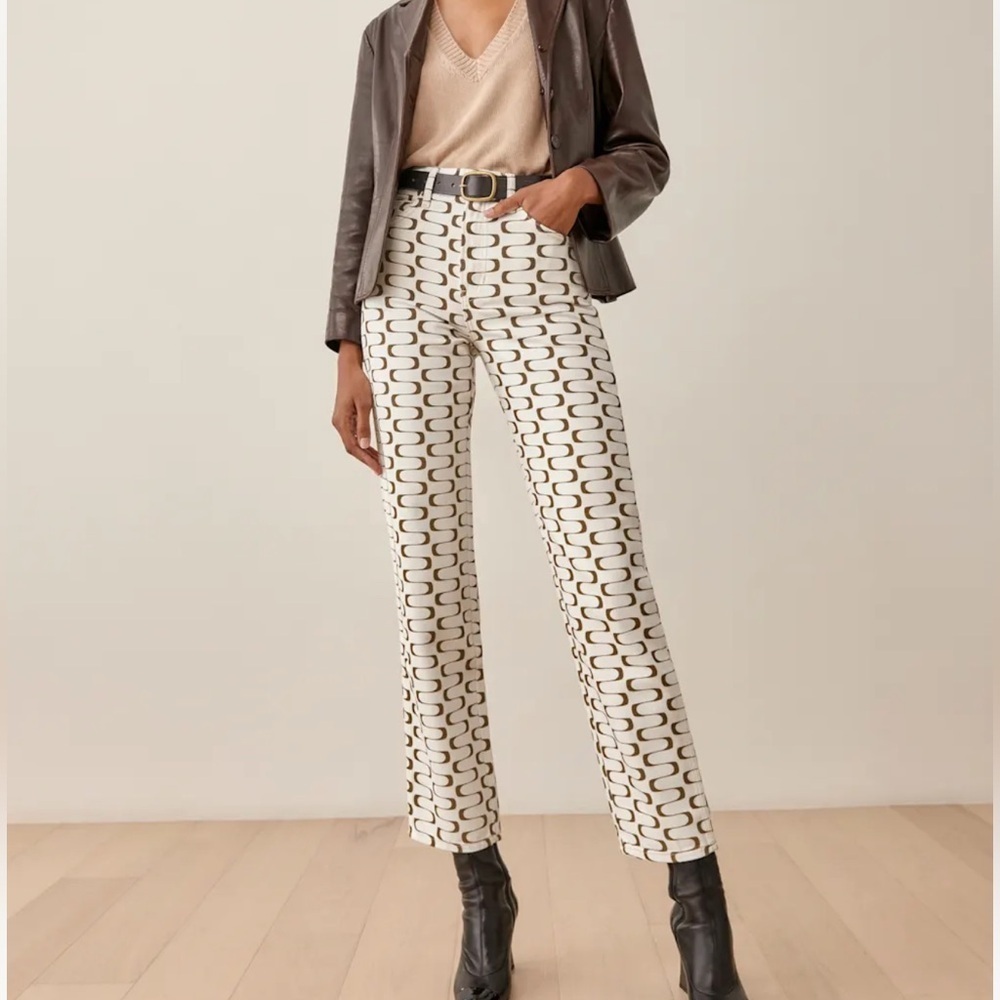 Reformation Mod High Rise Straight Jeans | Size 24 | Sold Out Style